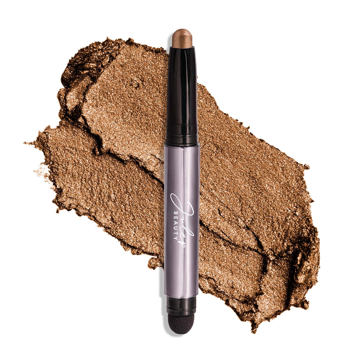 Julep front view of bronze shimmer stick showing compact tube and shade