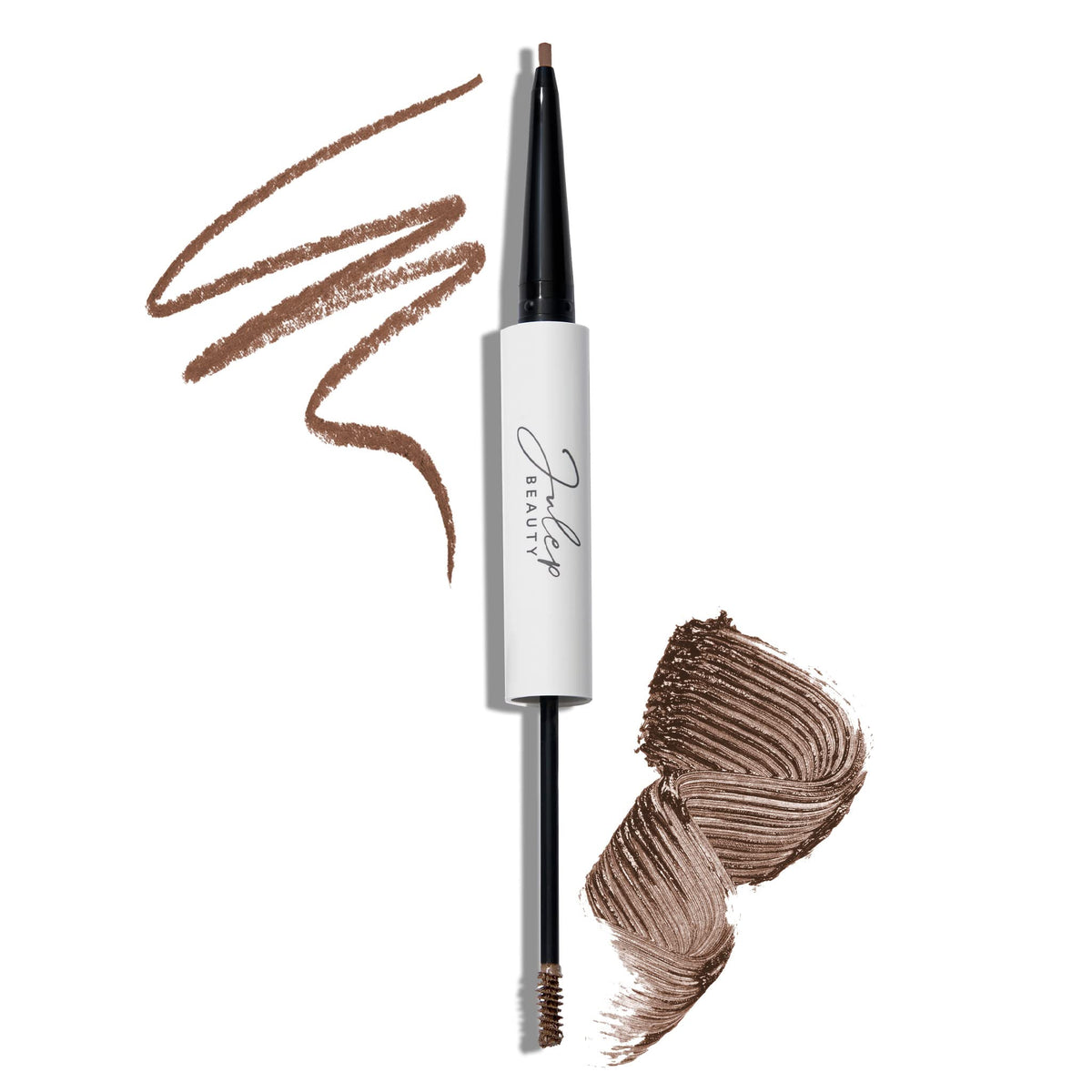 Julep front packaging showing dual-ended brow tool and medium brown benefit