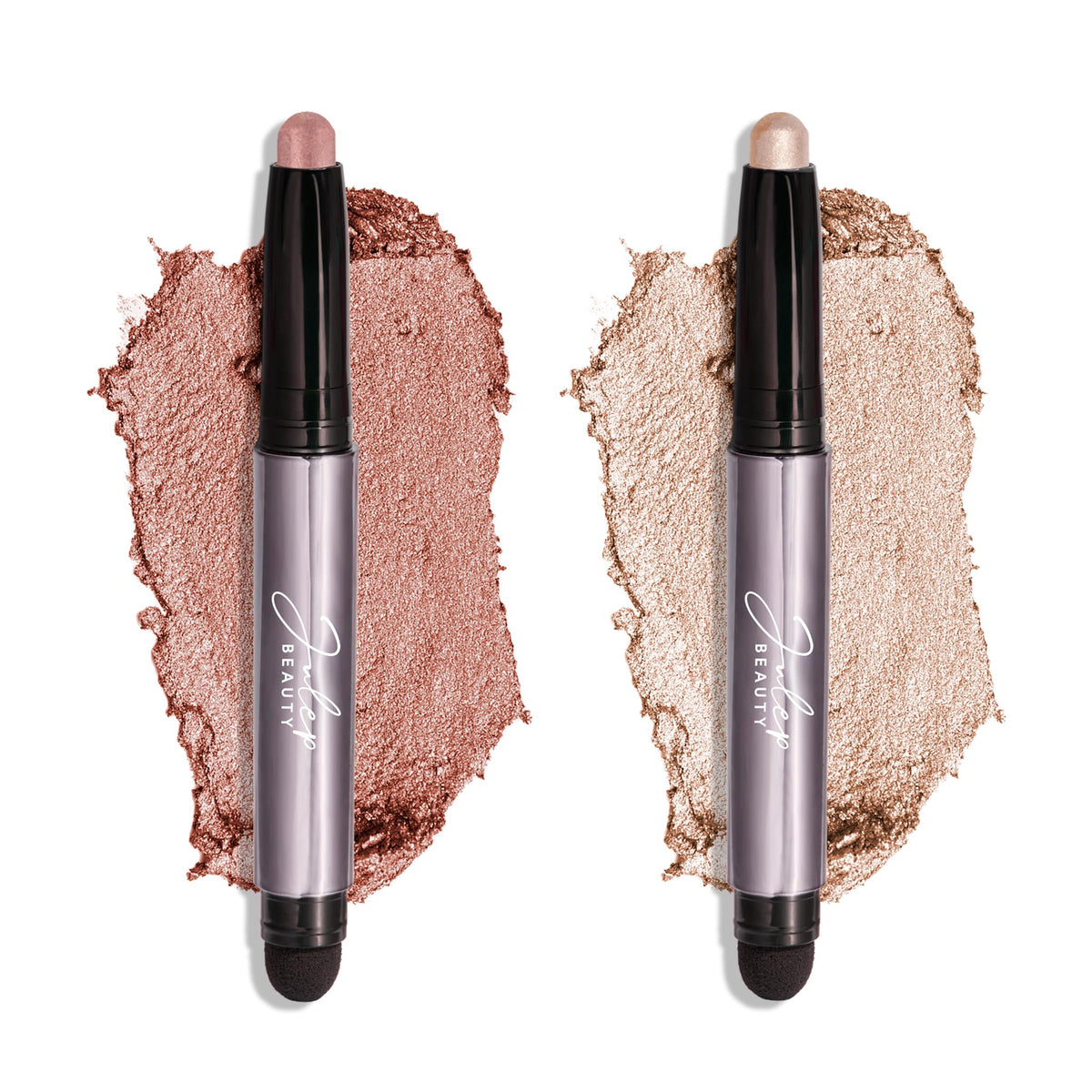 Julep dual-stick front packaging showing both pearl and rose shades for instant shimmer