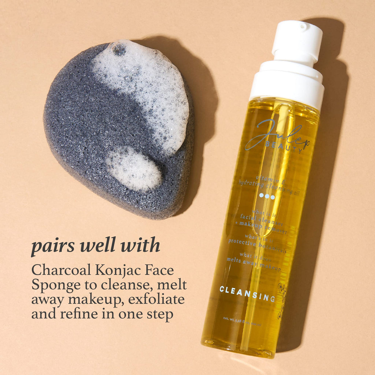 Julep removing eye makeup illustrating gentle removal of waterproof mascara effectively