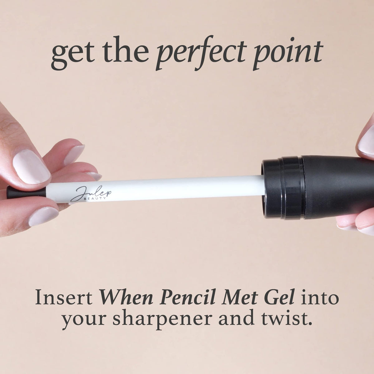 Julep pencil inside a makeup bag portraying everyday portability and style