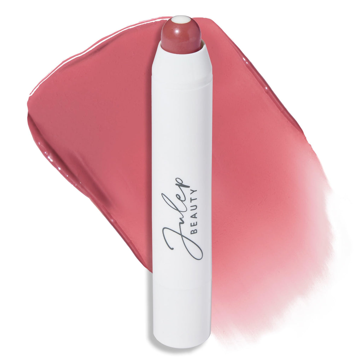 Julep front tube showing Canyon Rose shade and easy application benefit