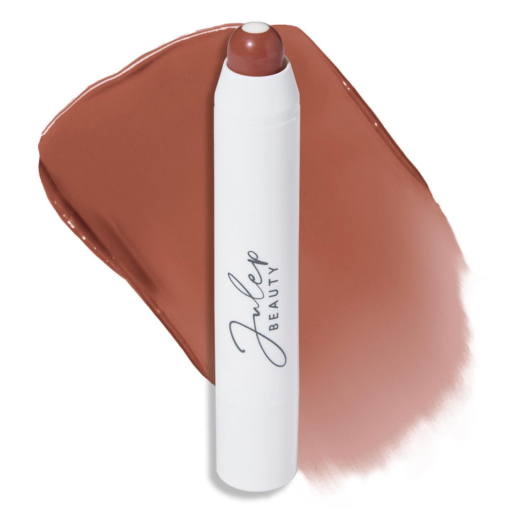 Julep tinted balm front twist-up showing sleek application and portability