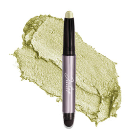 Julep Meadow Shimmer front view showing compact shimmer stick and color payoff