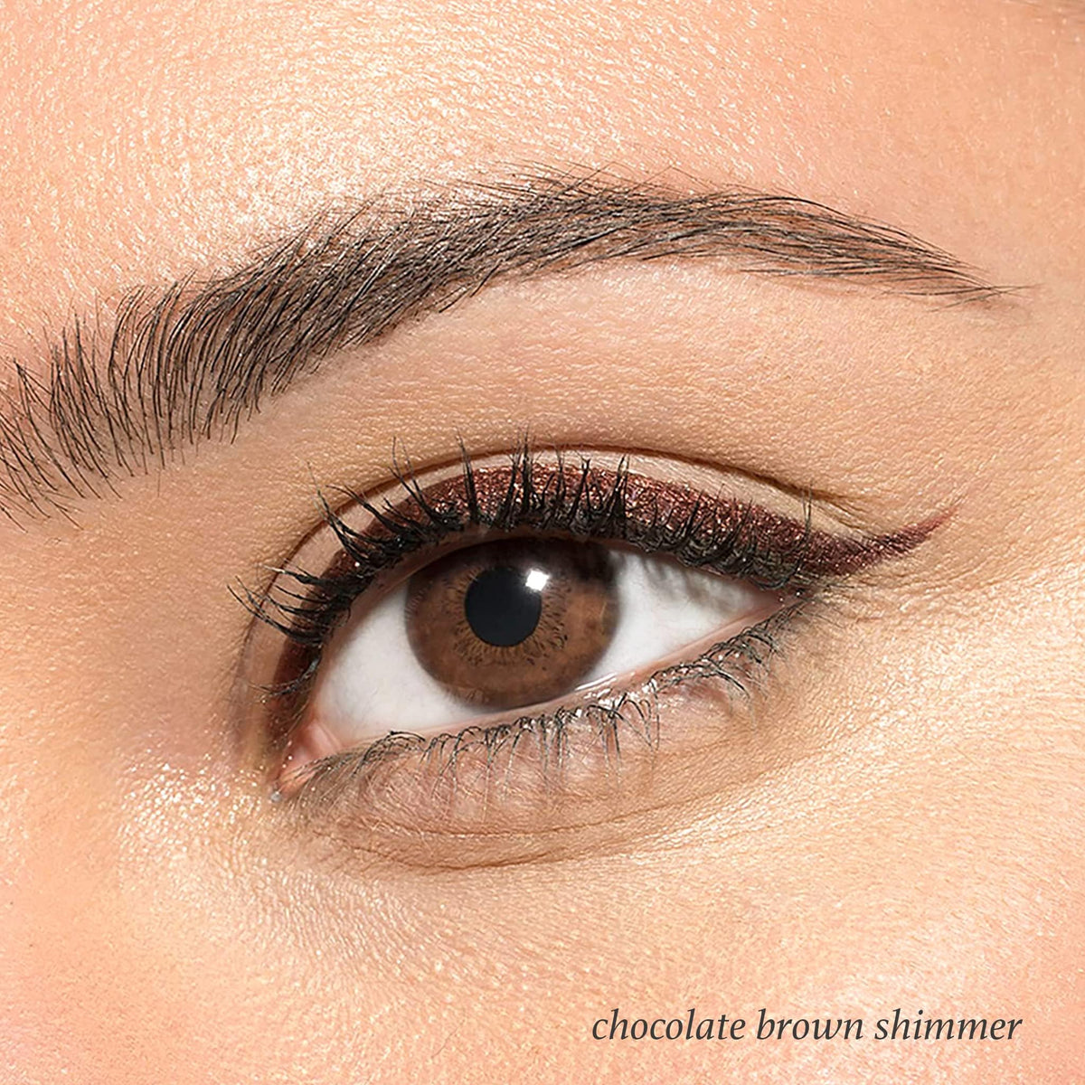 Julep texture swatch on skin revealing rich brown shimmer and smooth finish
