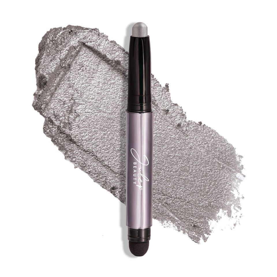 Julep Rainstorm Shimmer stick front packaging showing slim design and shade