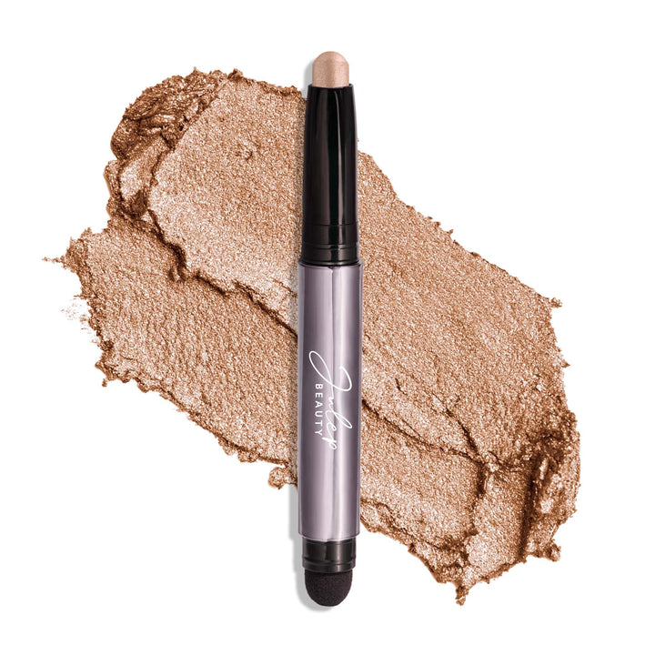 Julep sand shimmer stick front view showing warm shimmer finish and easy application benefit