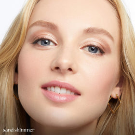 Julep sand shimmer texture closeup revealing creamy-to-powder shimmer and crease-free benefit