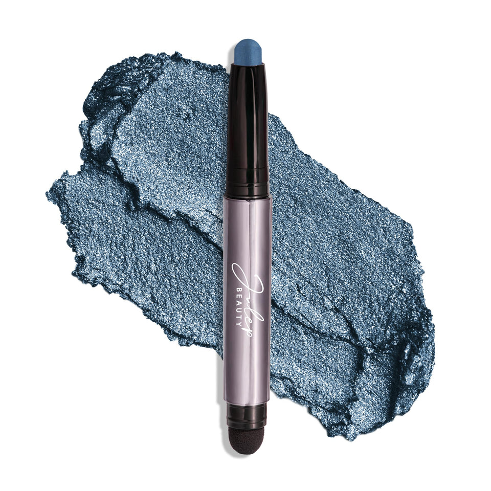 Julep front view of Sapphire Shimmer stick showing compact design and easy application