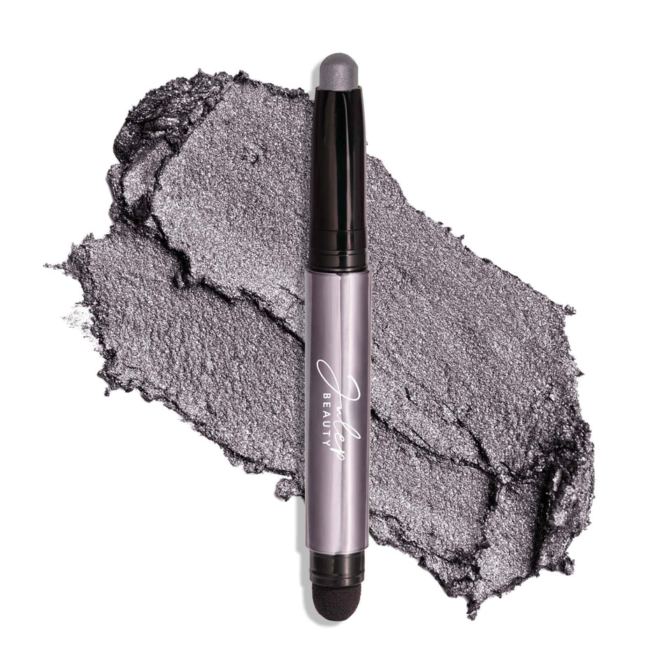 Julep front packaging showing Smoky Grey Shimmer and travel-ready design