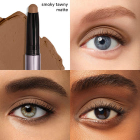 Julep swatch of Smoky Tawny Matte on arm showing creamy-to-matte texture and true color