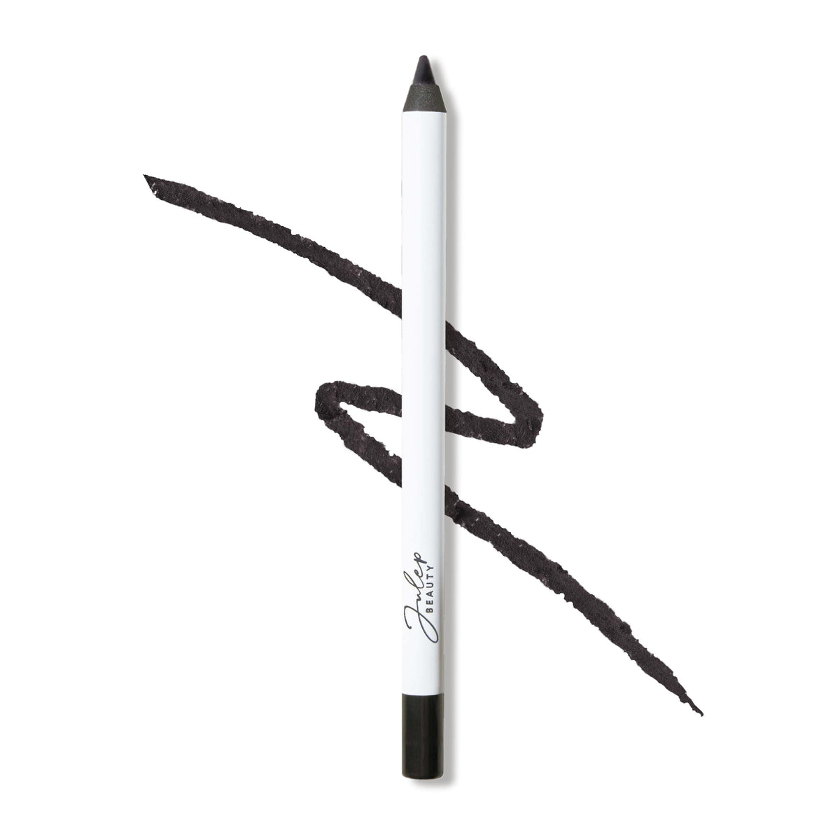 Julep pencil front view showing soft black shade and clean design benefit: easy identification