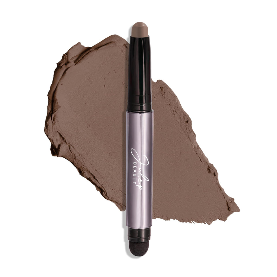 Julep front packaging showing Stone matte stick and compact design for travel
