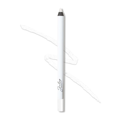 Julep white matte pencil front view showing sleek packaging and benefit of easy grip
