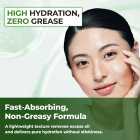 JUMISO before-and-after routine visual showing calmer, hydrated skin
