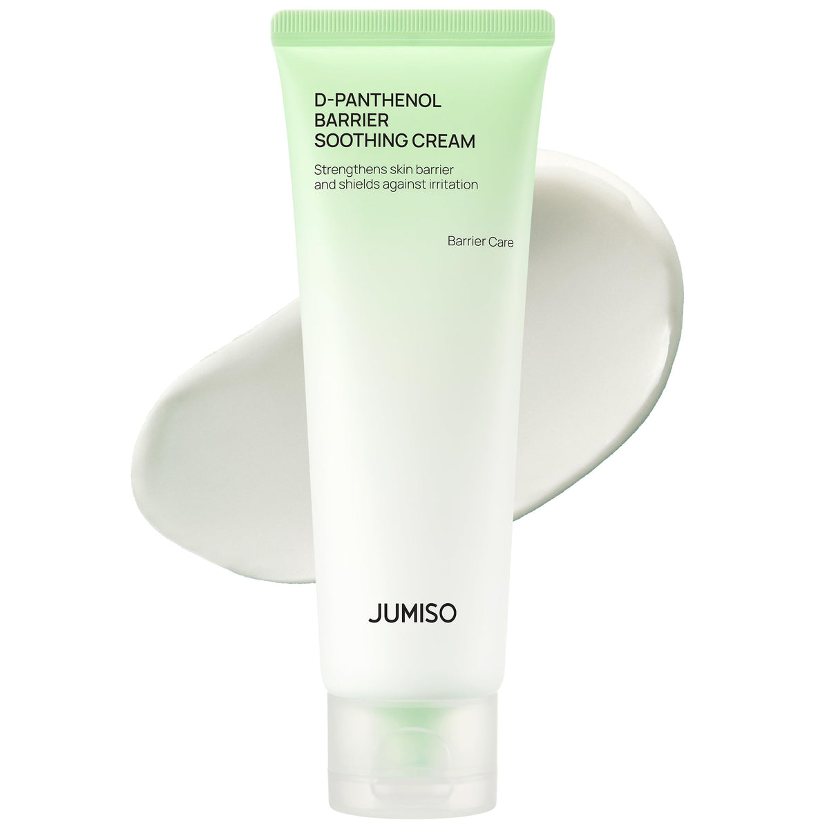 JUMISO front tube showing product label and size, clear branding and benefit
