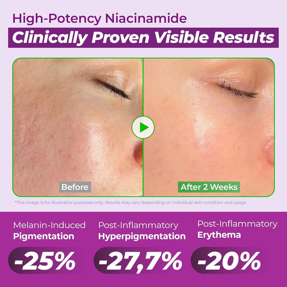 JUMISO serum spread on skin demonstrating quick absorption and pore-refining benefit