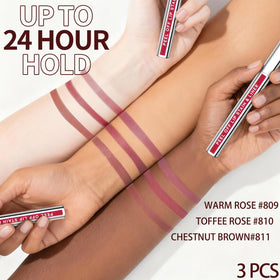 JUNECODE applicator close-up demonstrating precision tip for crisp lip lines and easy control