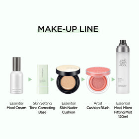 JUNG SAEM MOOL before and after correction showing reduced redness