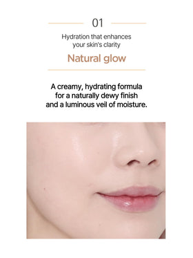 JUNG SAEM MOOL mesh cushion close-up demonstrating even product release
