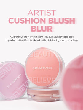 JUNG SAEM MOOL open compact displaying cushion surface and built-in puff for easy use