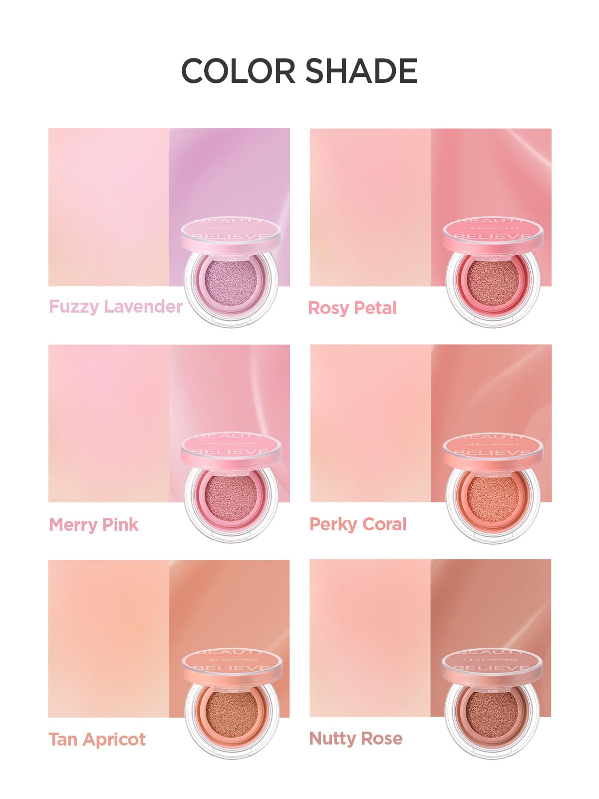 JUNG SAEM MOOL cushion texture close-up illustrating blendable liquid-matte finish