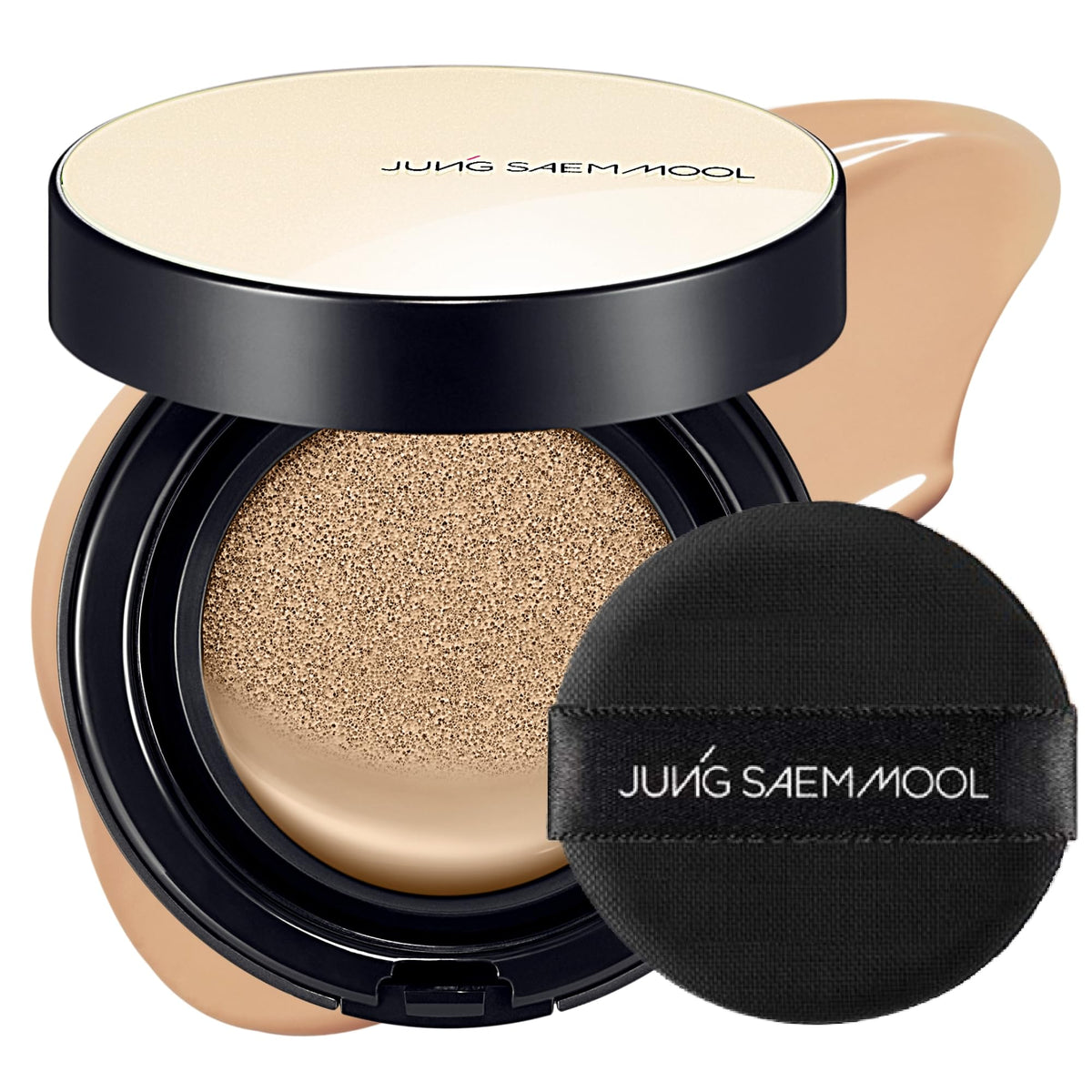JUNG SAEM MOOL front packaging compact showing sleek design and portability benefit