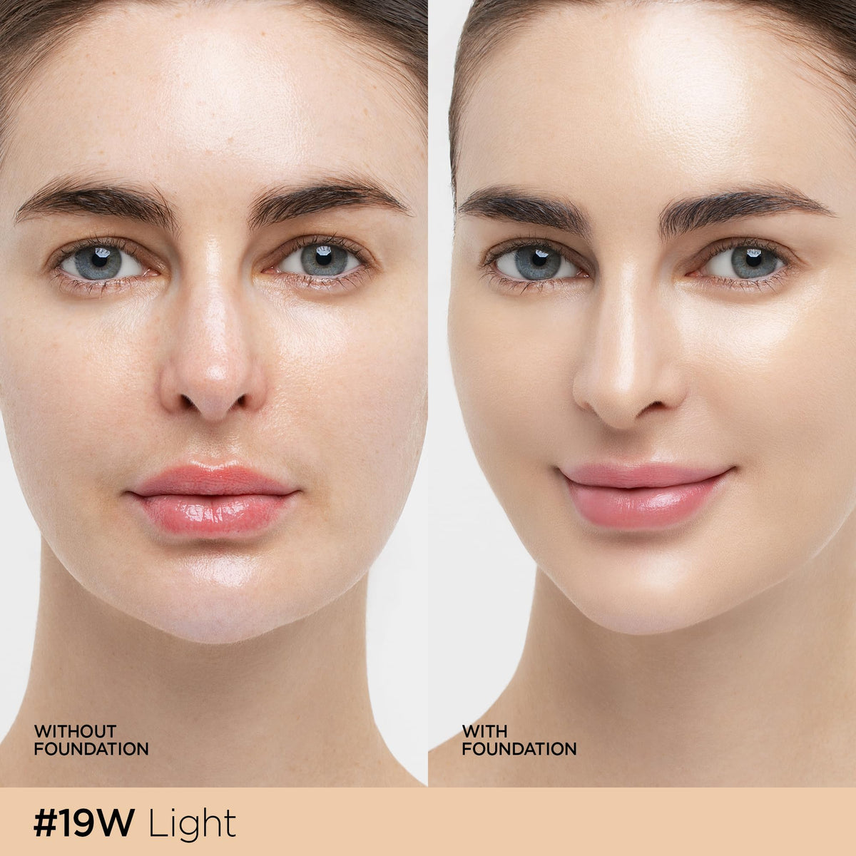 JUNG SAEM MOOL open compact with puff illustrating effortless application benefit