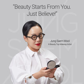 JUNG SAEM MOOL lifestyle vanity shot conveying everyday use and polished skin results
