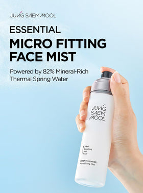 JUNG SAEM MOOL nozzle spraying a fine mist for even makeup set benefit