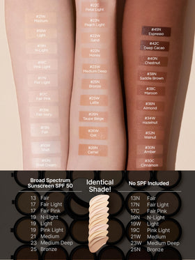 JUNG SAEM MOOL shade 23 Medium Deep swatch illustrating undertone match
