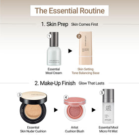 JUNG SAEM MOOL size comparison beside coin showing 1.35 fl oz portable primer