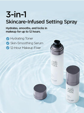 JUNG SAEM MOOL close-up of micro-mist texture highlighting lightweight hydration benefit