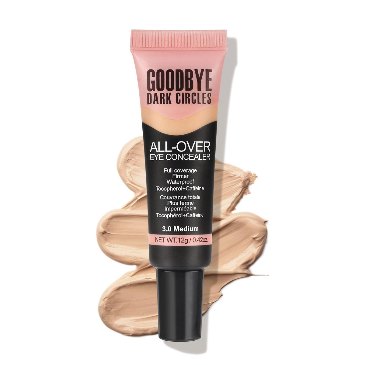 Junhe concealer front packaging showing shade 03#Medium and coverage benefit
