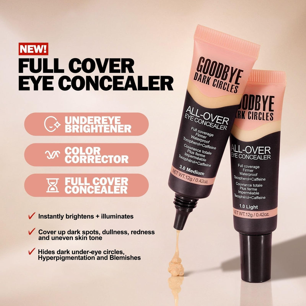 Junhe concealer precision applicator tip for targeted, mess-free coverage