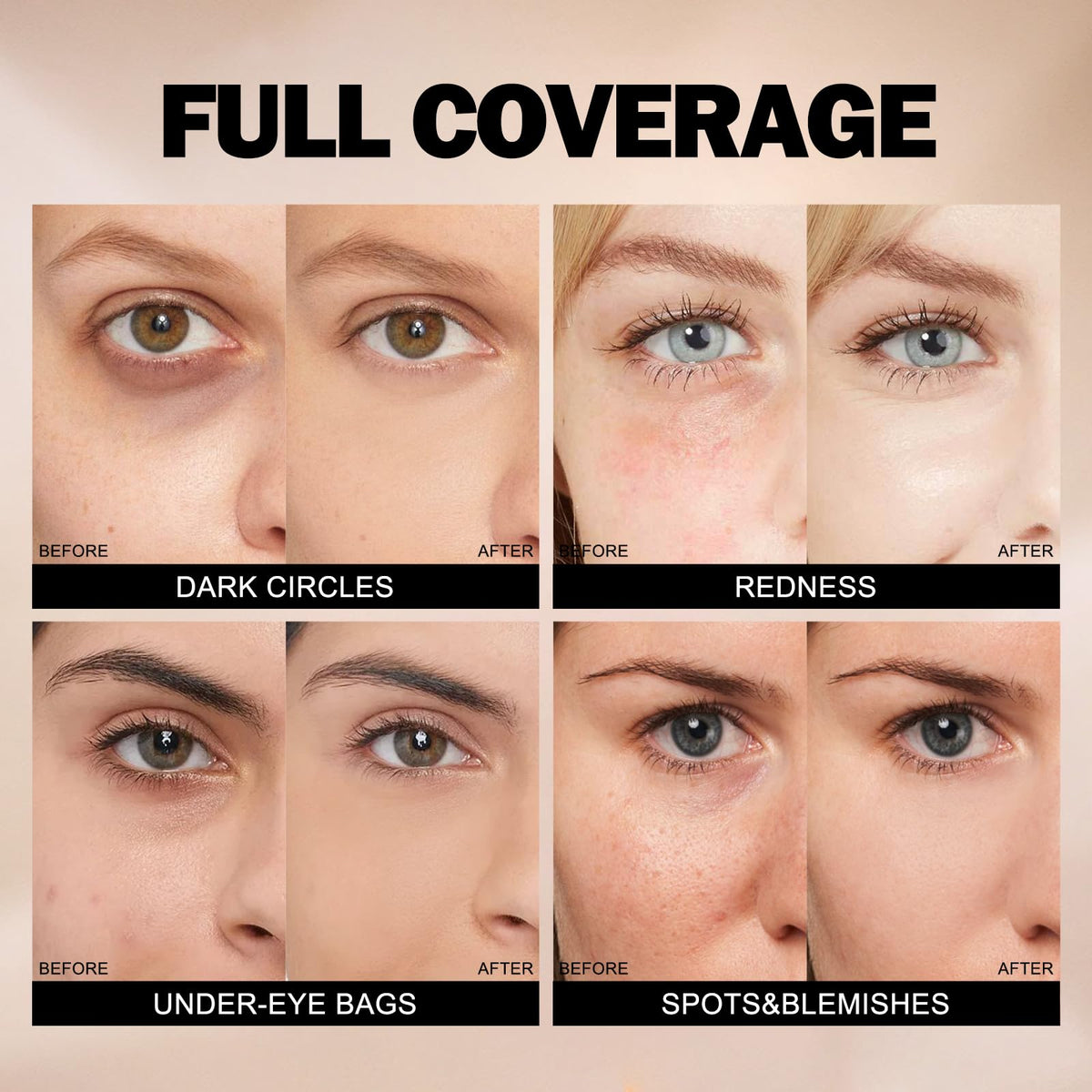 Junhe concealer creamy texture close-up showing blendable hydration benefit