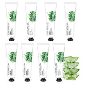 JunKuJK front packaging showing travel aloe gel set and portability benefits