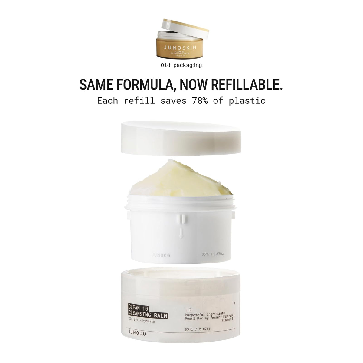 JUNO & Co. label listing 10 ingredients highlighting simplicity benefit