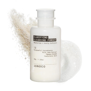 JUNO & Co. front packaging showing refillable cleanser benefits