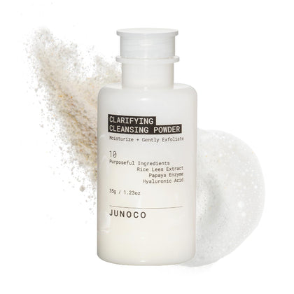 JUNO & Co. front packaging showing refillable cleanser benefits