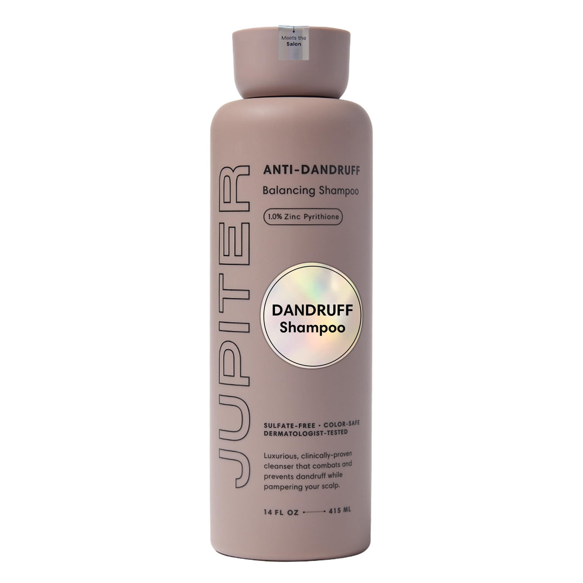 Jupiter front packaging showing clear anti-dandruff label and benefits