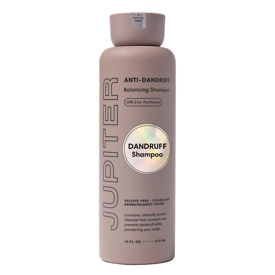 Jupiter front packaging showing clear anti-dandruff label and benefits