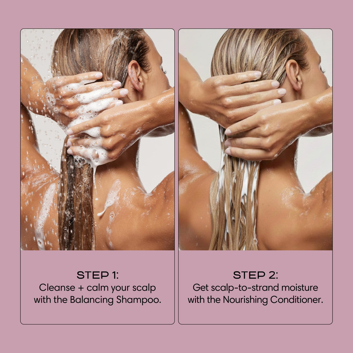 Jupiter shampoo foam and serum droplets illustrating lightweight texture