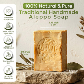 JUSIZA aleppo soap close-up texture showing dense lather potential