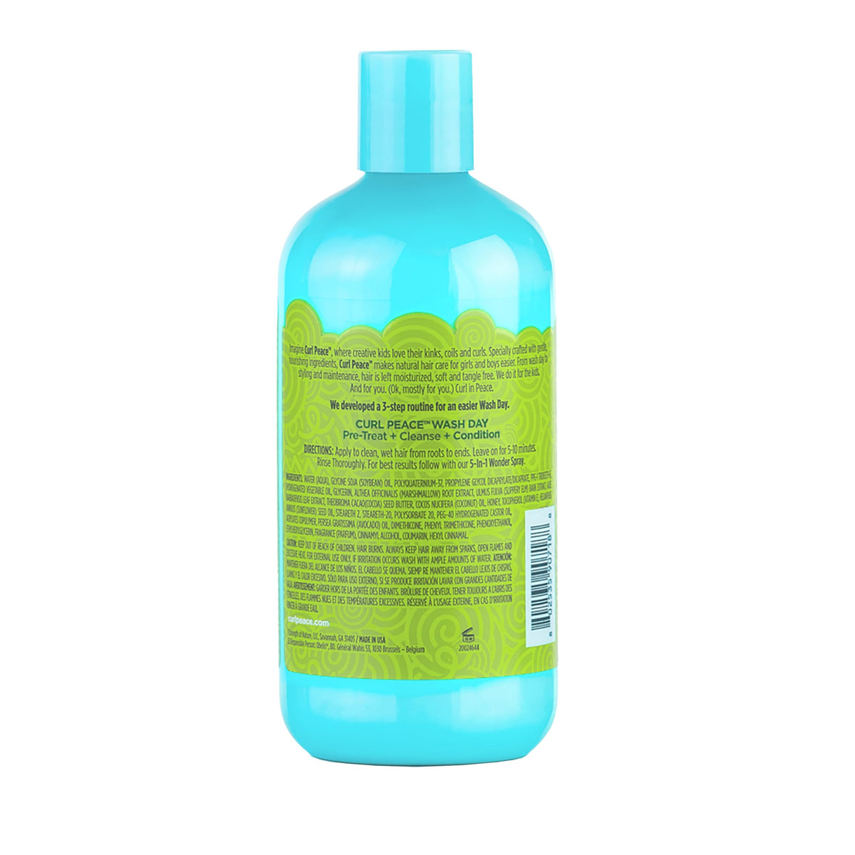 Just For Me Curl Peace creamy conditioner texture demonstrating rich slip