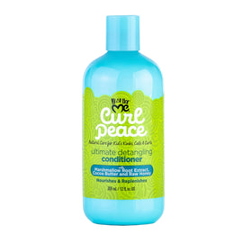 Just For Me Curl Peace front bottle showing label and benefits