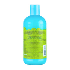 Just For Me Curl Peace shampoo in use detangling wet curly hair for easier comb-through