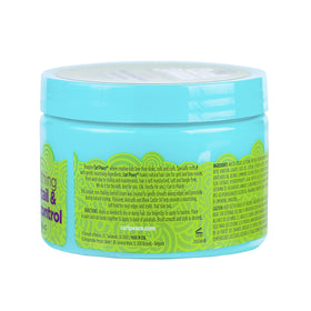 Just For Me product in use styling a sleek ponytail demonstrating frizz control benefit