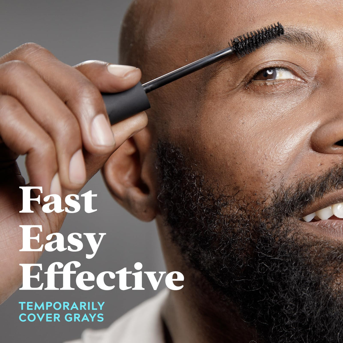 Just for Men formula texture on brush showing even deposit for natural-looking fill