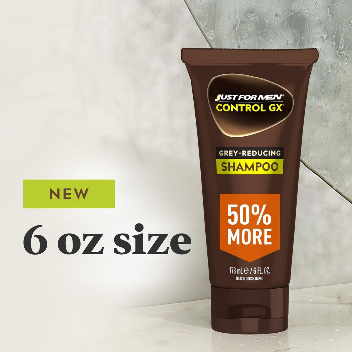 Just for Men Control GX shampoo lather close-up showing rich foam and cleansing action